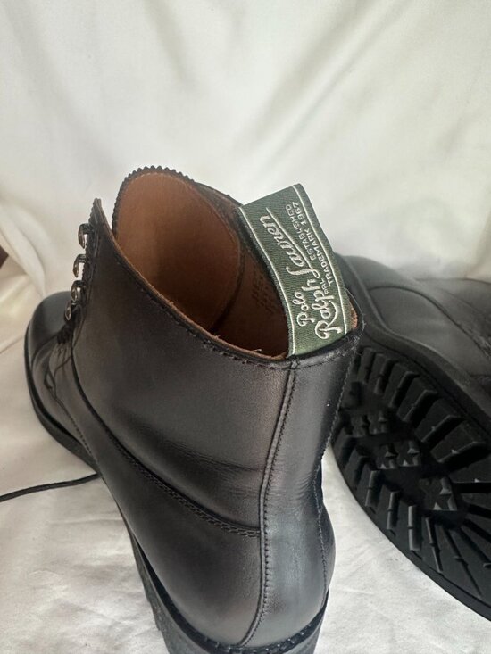 Polo Ralph Lauren Men’s Bryson Leather Cap-Toe Boot Size 10.5 NEW main image 6